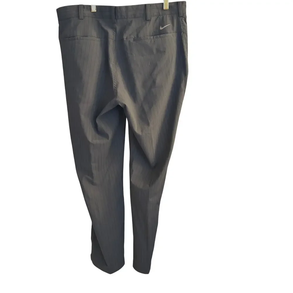 Nike Pants Men's 34x30 Grey Striped‎ Golf Performance Tour